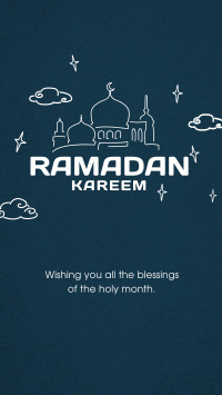 Ramadan Outlines Facebook Story Design