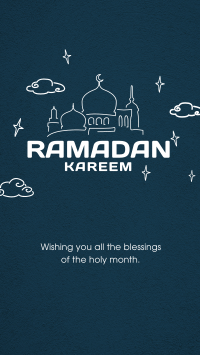 Ramadan Outlines Facebook story Image Preview