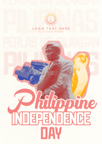 Retro Philippine Independence Day Poster Image Preview