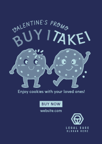 Valentine Cookies Poster Design