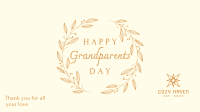 Elegant Classic Grandparents Day Facebook Event Cover Image Preview