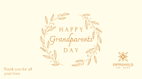 Elegant Classic Grandparents Day Facebook Event Cover Image Preview