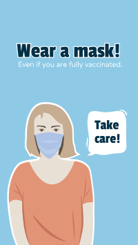 Face Mask Reminder Facebook story Image Preview