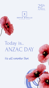 Anzac Day Message Facebook Story Image Preview