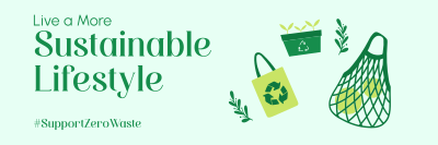 Sustainable Living Twitter header (cover) Image Preview