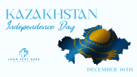 Kazakhstan Day Flag Facebook Event Cover Design