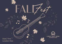Fall Music Fest Postcard Design