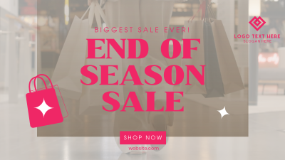 End of Season Shopping Facebook event cover Image Preview
