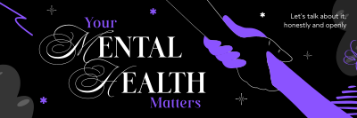 Mental Health Podcast Twitter header (cover) Image Preview