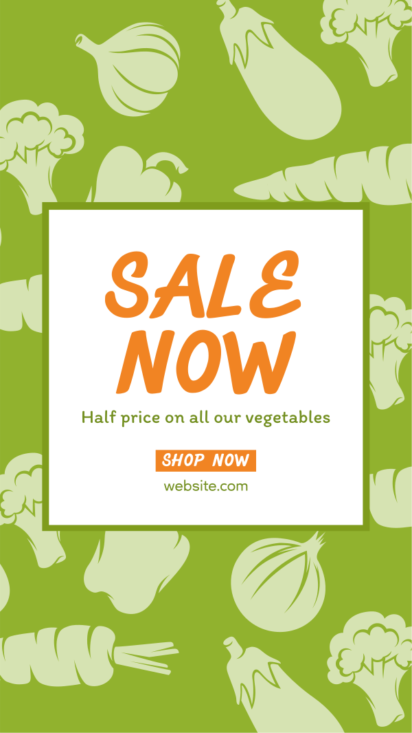 Vegetable Supermarket Facebook Story Design Image Preview