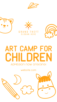 Art Camp for Kids Instagram Story Design