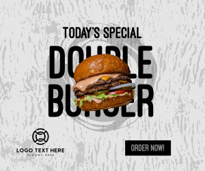 Double Burger Facebook post Image Preview