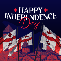 Happy Independence Day Georgia! Instagram Post Design