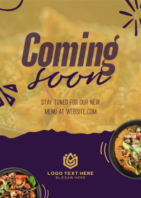 New Menu Coming Soon Poster Preview