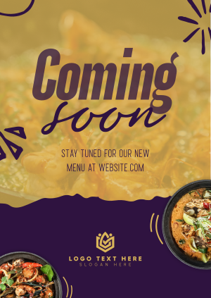 New Menu Coming Soon Poster Image Preview