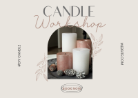 Candle Light Postcard Design