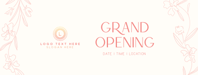 Floral Grand Opening Facebook cover Image Preview