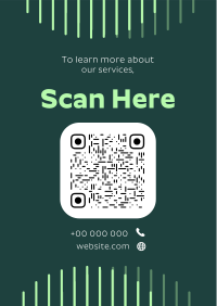 Modern Corporate QR Code Poster Preview