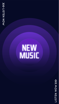 New Music Button Instagram story Image Preview