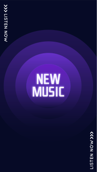 New Music Button Instagram Story Design