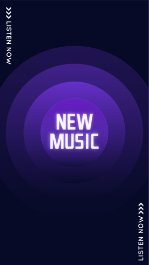 New Music Button Instagram story Image Preview