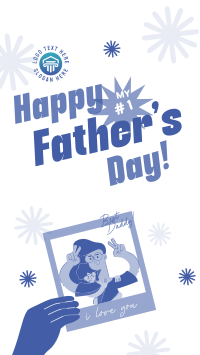 Father's Day Selfie Instagram Story Design