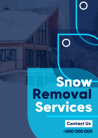 Simple Snow Removal Poster Design
