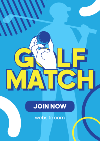 Golf Match Poster Design