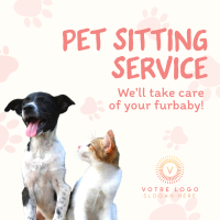 Pet Sitting Service Instagram Post Design