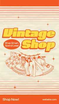 Vintage Clothing Shop Facebook Story Design