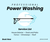Power Washing Professionals Facebook Post Design