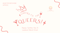 Cheers Queers Text Zoom Background Image Preview