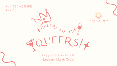 Cheers Queers Text Zoom background Image Preview