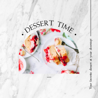 Dessert Time Delivery Instagram Post Design