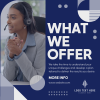 Minimalist Corporate What We Offer Instagram post Image Preview