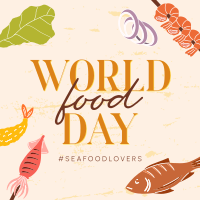 Seafood Lovers Instagram Post Design