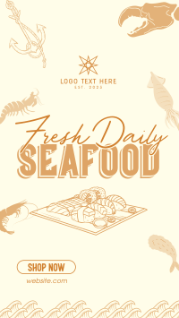 Fun Seafood Restaurant TikTok Video Design