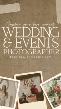 Rustic Wedding Photographer Instagram story Image Preview