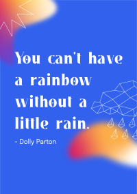 Little Rain Quote Poster Image Preview