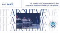 Stylish Chef About Me Facebook event cover Image Preview