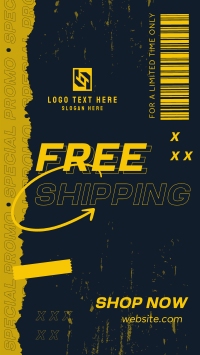 Grungy Street Shipping Instagram Story Design