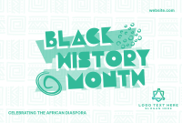 African Diaspora Celebration Pinterest Cover Design