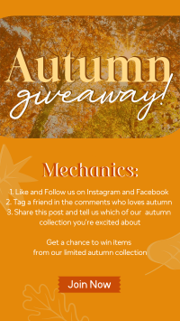 Autumn Leaves Giveaway Instagram Reel Design