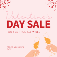 Wine Sale Instagram Post Design