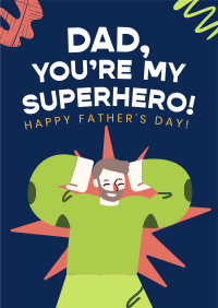 Father's Day Scribble Poster Image Preview