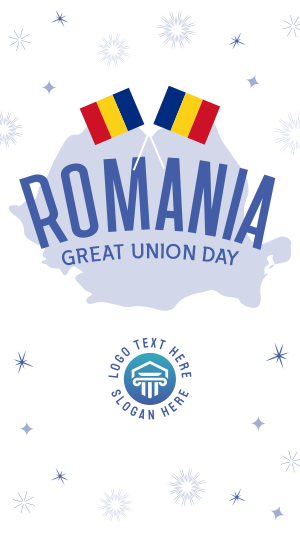 Romania Great Union Day Instagram story Image Preview