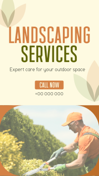 Professional Landscape Services YouTube short Image Preview