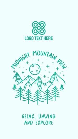 Midnight Mountain Valley Instagram story Image Preview