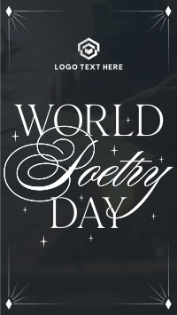 Celebrate Poetry Day TikTok Video Design