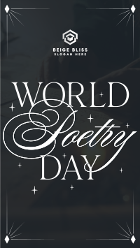 Celebrate Poetry Day TikTok Video Image Preview